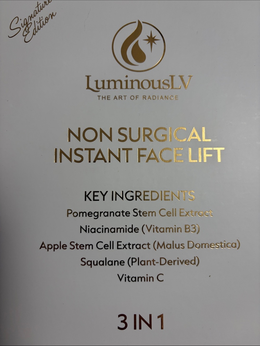 Non Surgical Instant Face Lift Cream — White